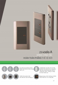 Ổ CẮM , CÔNG TẮC VÀ CÁC PHỤ KIỆN KHÁC - SERIES ZENCELO A