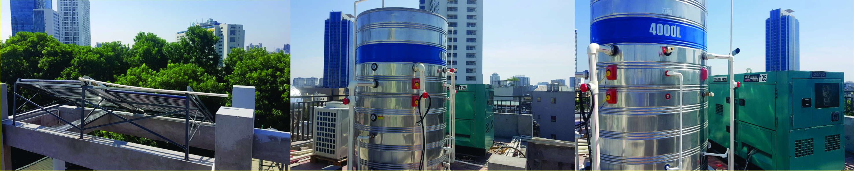 CUNG CẤP VÀ LẮP ĐẶT HỆ THỐNG NƯỚC NÓNG TRUNG TÂM - HEAT PUMR 